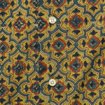 Lamar Block Print Shirt - Gold/Blue - Kardo - STAG Provisions - Tops - S/S Woven - Other Pattern