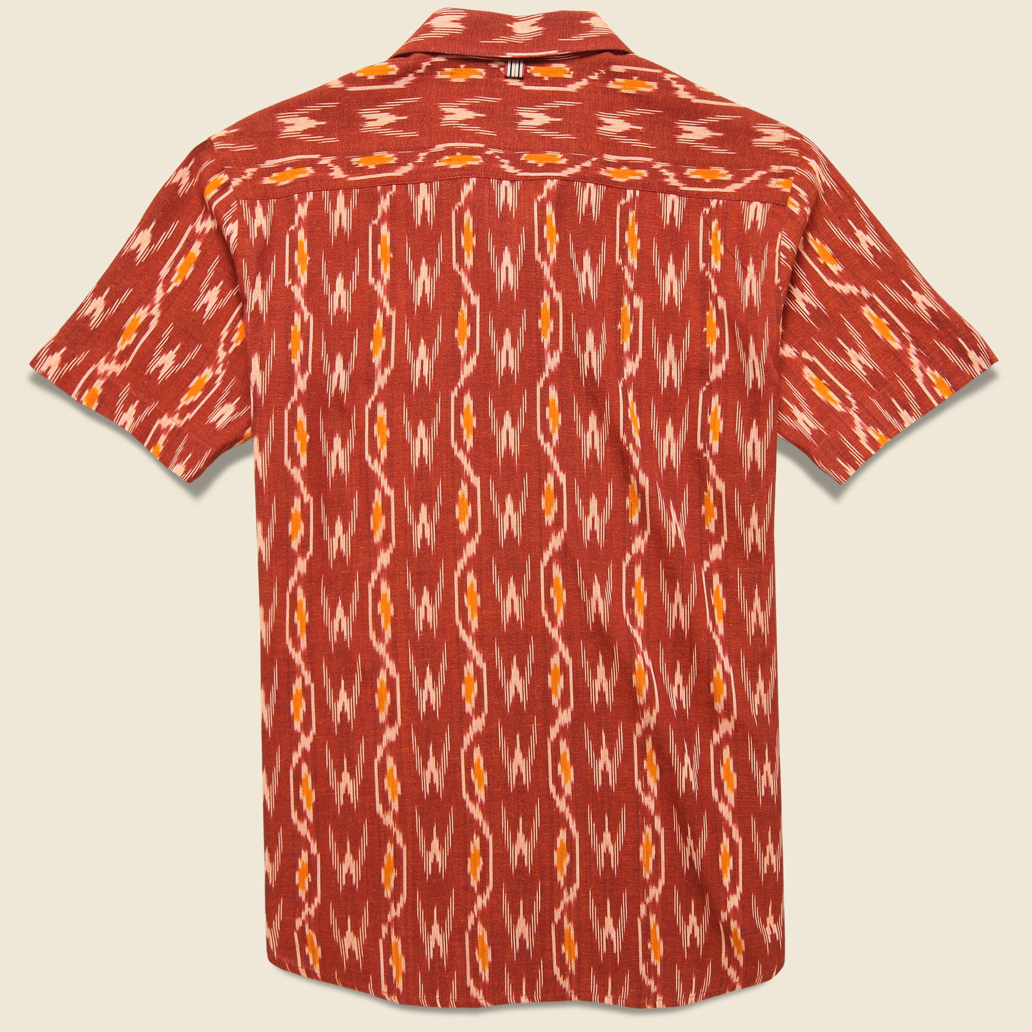 
                          Lamar Ikat Shirt - Red - Kardo - STAG Provisions - Tops - S/S Woven - Other Pattern
                        