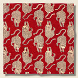 Block Print Tiger Bandana  - Red - Kardo - STAG Provisions - Accessories - Bandanas