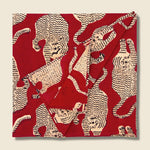 Block Print Tiger Bandana  - Red - Kardo - STAG Provisions - Accessories - Bandanas