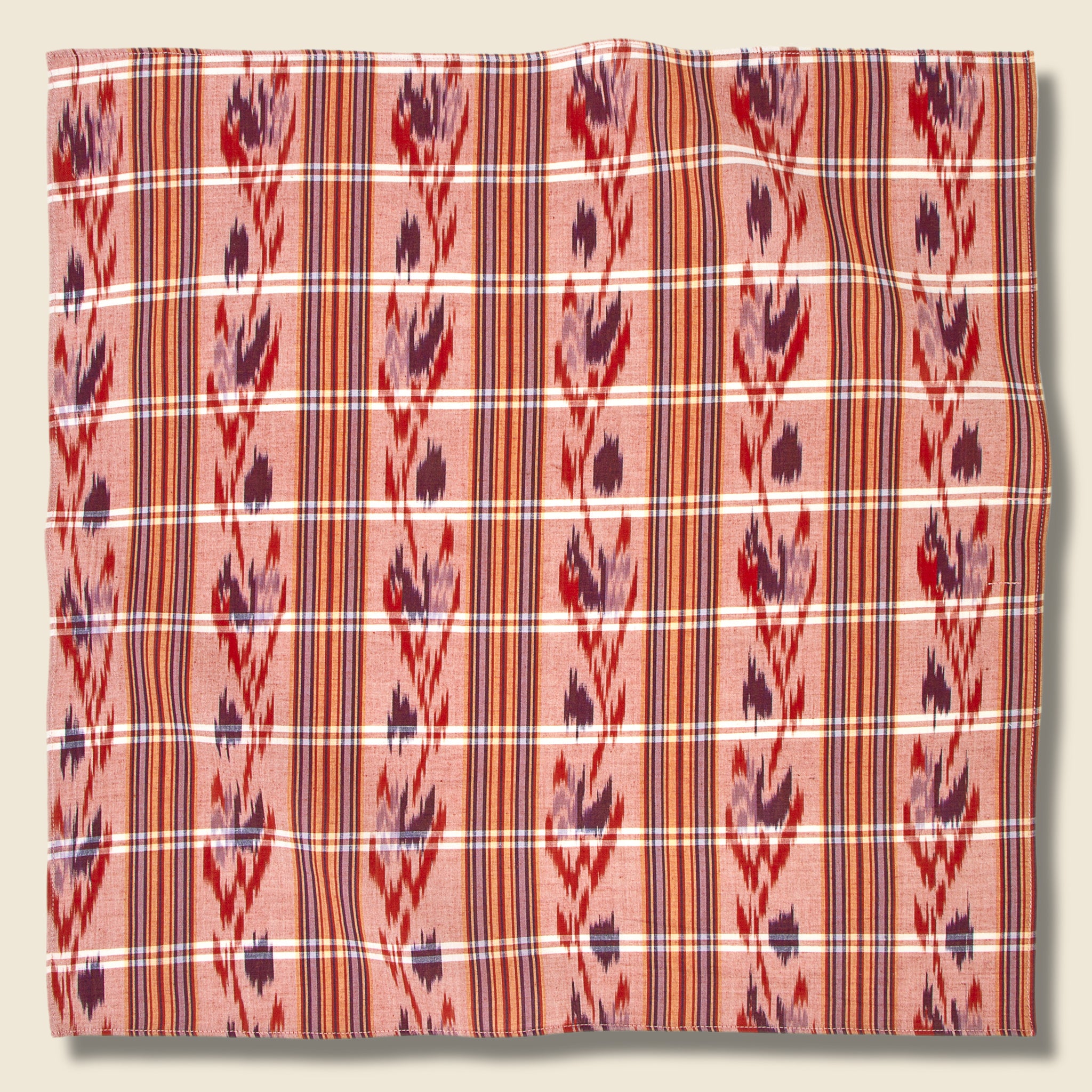 Ikat Plaid Bandana  - Pink/Purple - Kardo - STAG Provisions - Accessories - Bandanas