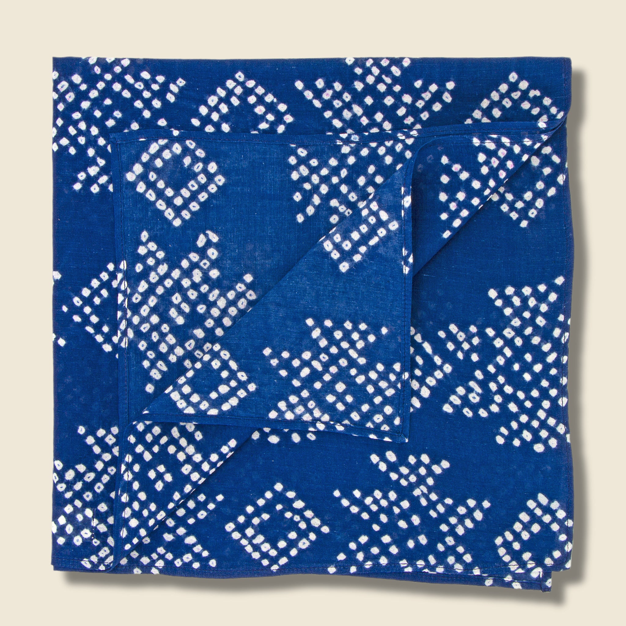 Bandhani Bandana  - Indigo Geo Dot - Kardo - STAG Provisions - Accessories - Bandanas