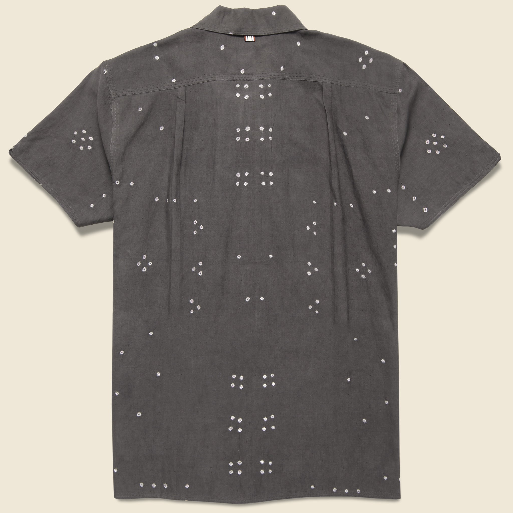 
                          Chintan Bandhani Dot Shirt - Charcoal - Kardo - STAG Provisions - Tops - S/S Woven - Dot
                        