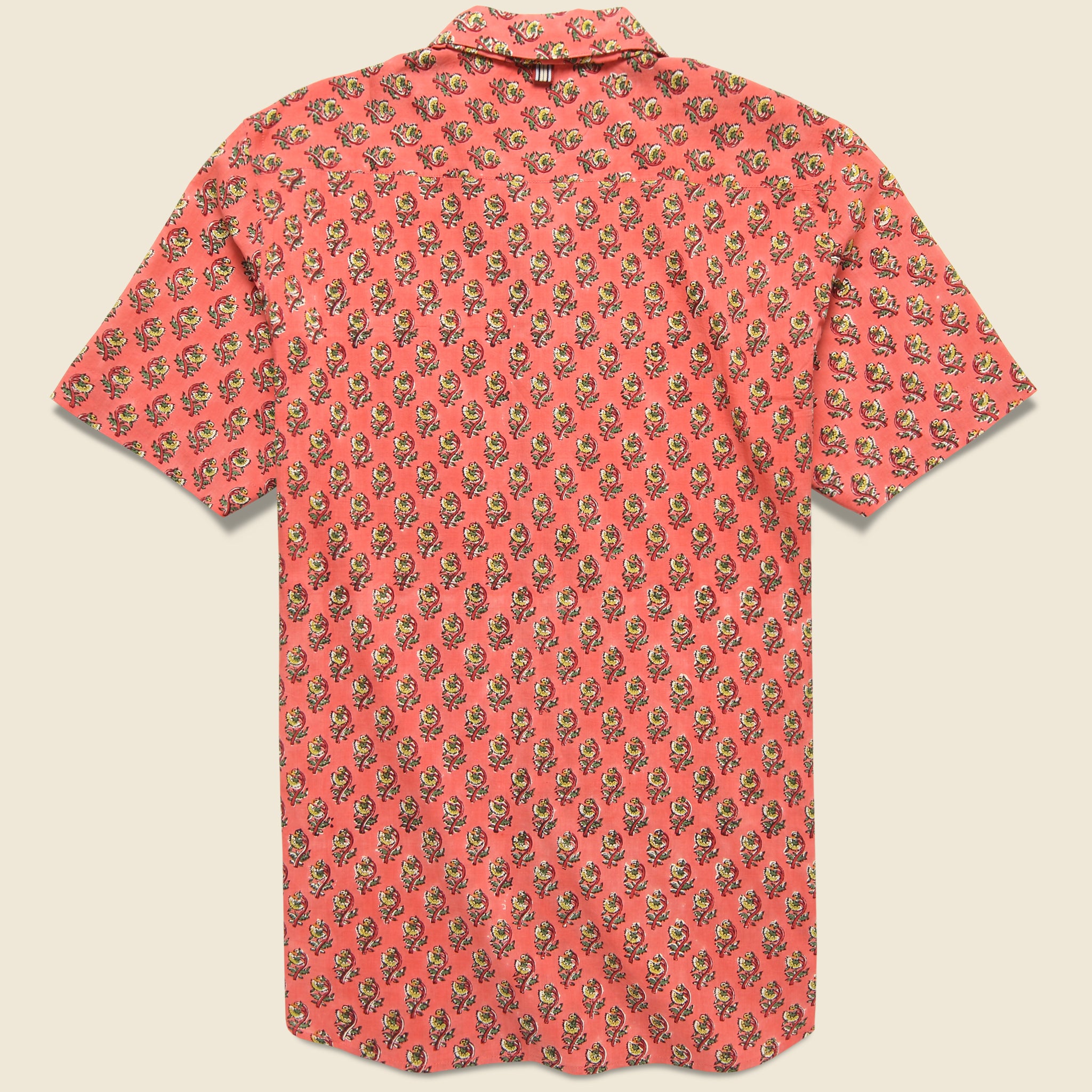 Lamar Block Print Floral Shirt - Pink - Kardo - STAG Provisions - Tops - S/S Woven - Floral
