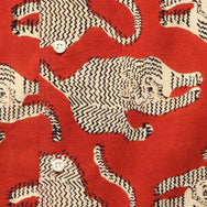 Chintan Tiger Block Print Shirt - Black/Red