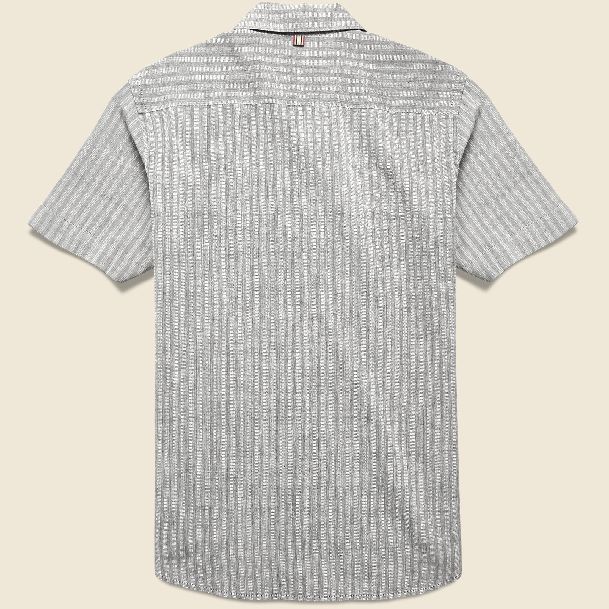 
                          Lamar Handwoven Stripe Shirt - Grey - Kardo - STAG Provisions - Tops - S/S Woven - Stripe
                        