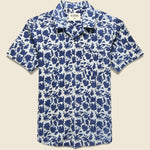 Lamar Block Print Floral Shirt - Indigo/Natural - Kardo - STAG Provisions - Tops - S/S Woven - Floral