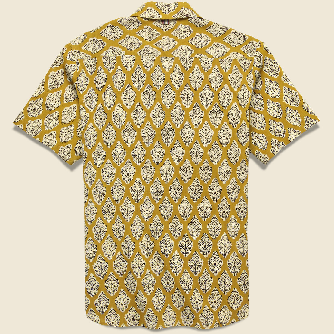 Lamar Block Print Paisley Shirt - Gold/Black - Kardo - STAG Provisions - Tops - S/S Woven - Other Pattern