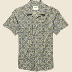 Lamar Block Print Tile Shirt - Grey/Blue - Kardo - STAG Provisions - Tops - S/S Woven - Other Pattern