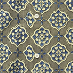 Lamar Block Print Tile Shirt - Grey/Blue - Kardo - STAG Provisions - Tops - S/S Woven - Other Pattern