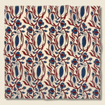 Floral Vine Block Print Bandana - White/Red/Blue - Kardo - STAG Provisions - Accessories - Bandanas
