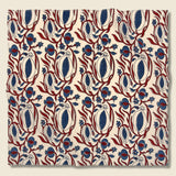 Floral Vine Block Print Bandana - White/Red/Blue - Kardo - STAG Provisions - Accessories - Bandanas