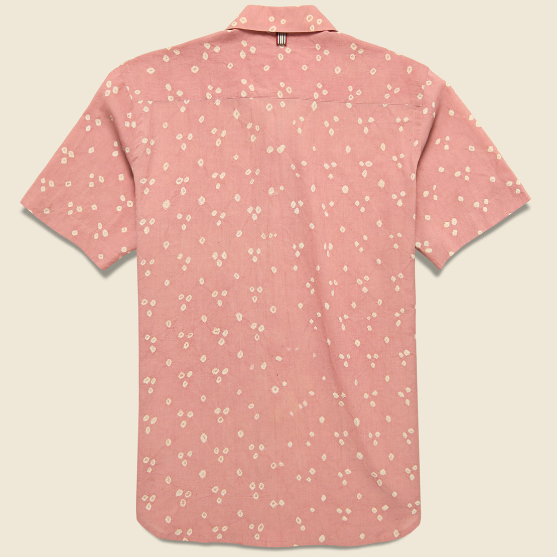 Lamar Pyramid Dot Bandhani Shirt - Pink