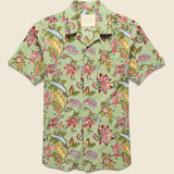 Lamar Floral Paisley Block Print Shirt - Sage - Kardo - STAG Provisions - Tops - S/S Woven - Floral