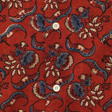 Chintan Ajrakh Floral Block Print Shirt - Red/Blue - Kardo - STAG Provisions - Tops - S/S Woven - Floral