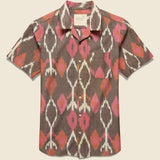 Lamar Handloom Ikat Shirt - Brown/Pink - Kardo - STAG Provisions - Tops - S/S Woven - Other Pattern