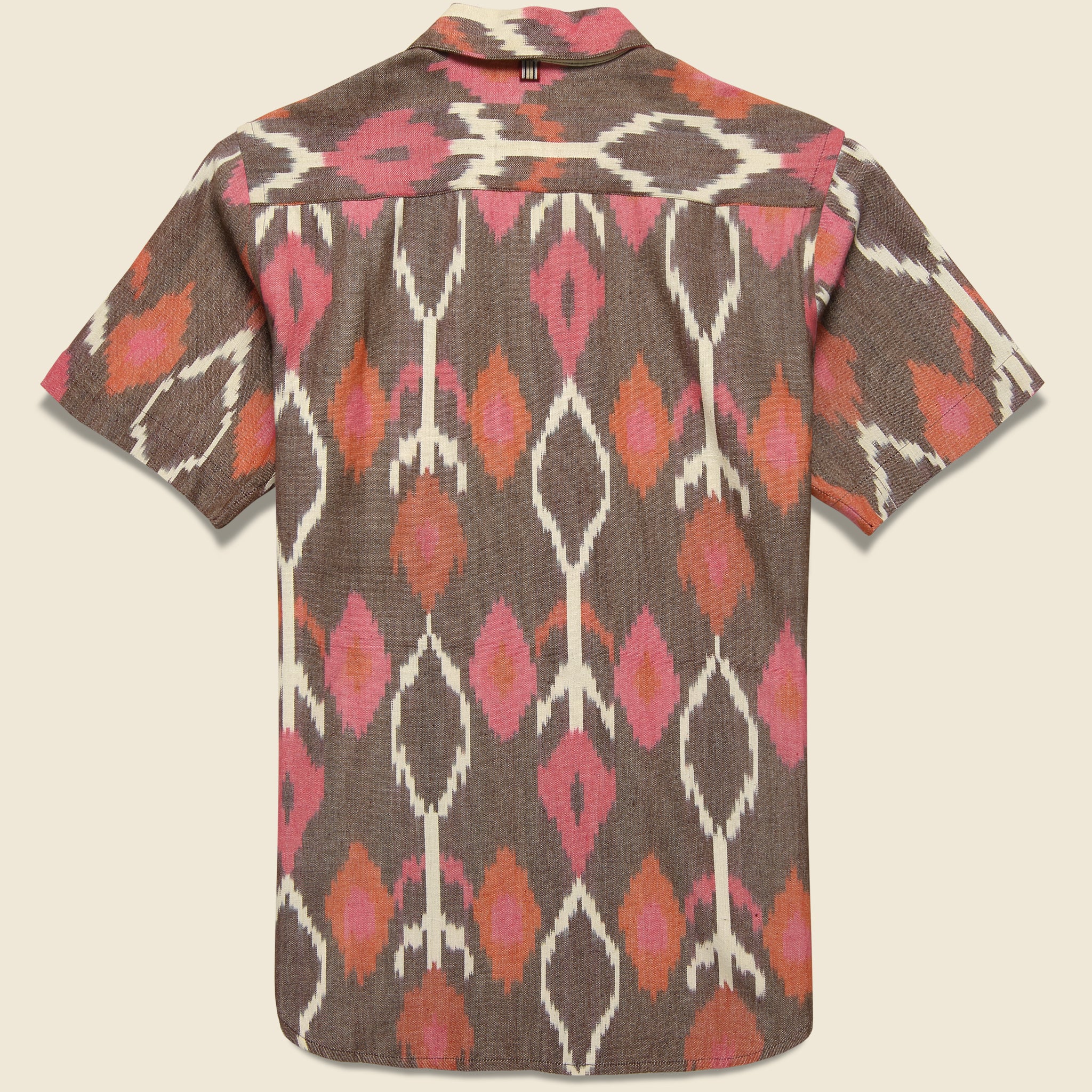 
                          Lamar Handloom Ikat Shirt - Brown/Pink - Kardo - STAG Provisions - Tops - S/S Woven - Other Pattern
                        