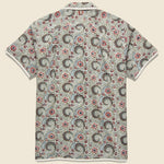 Chintan Paisley Block Print Shirt - Dusty Blue/Red/Gold - Kardo - STAG Provisions - Tops - S/S Woven - Other Pattern