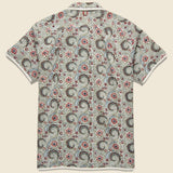 Chintan Paisley Block Print Shirt - Dusty Blue/Red/Gold - Kardo - STAG Provisions - Tops - S/S Woven - Other Pattern