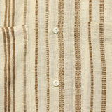 Alfred Handwoven Striped Guayabera Shirt - Natural/Tan - Kardo - STAG Provisions - Tops - S/S Woven - Stripe