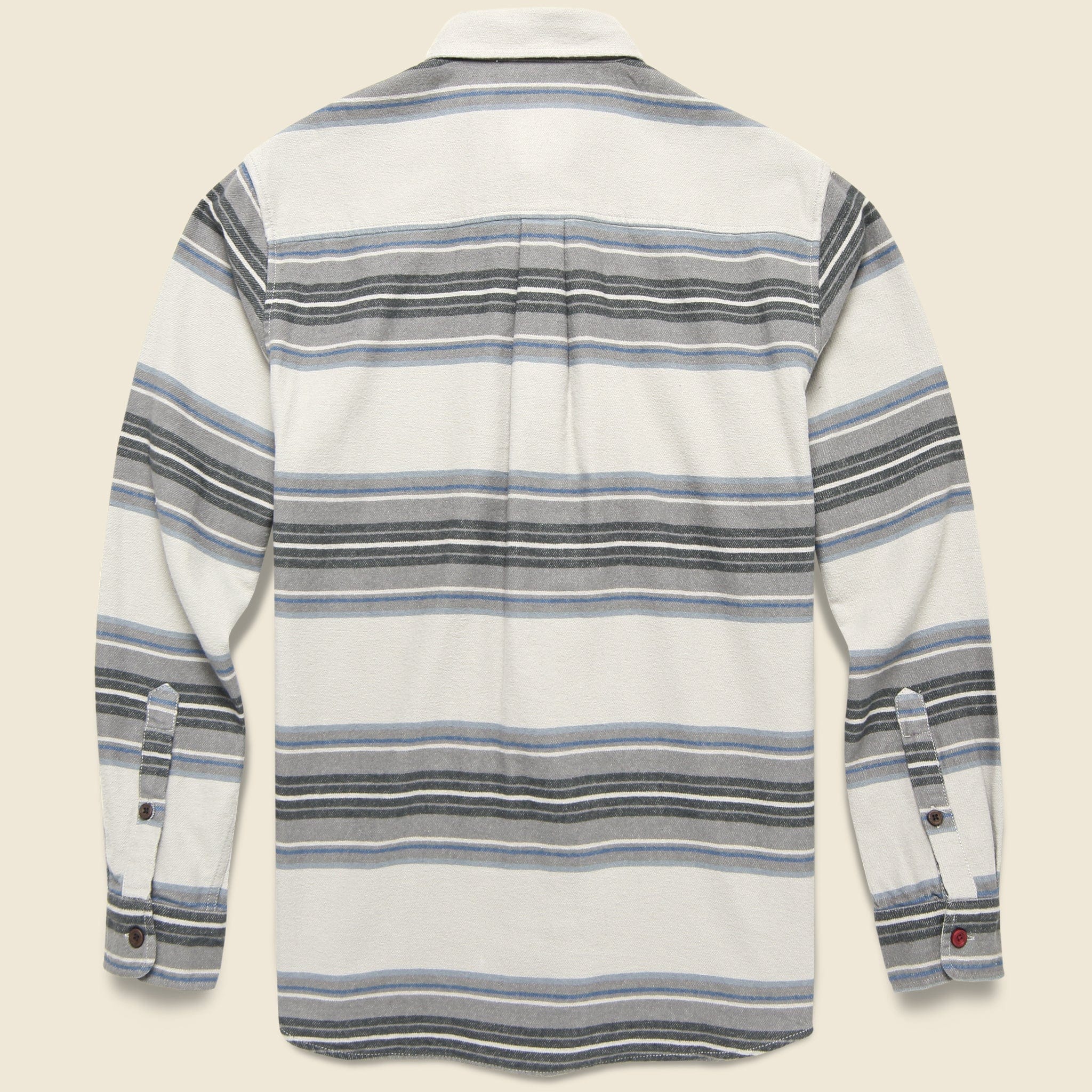Sierra Flannel Shirt - Cement - Katin - STAG Provisions - Tops - L/S Woven - Stripe