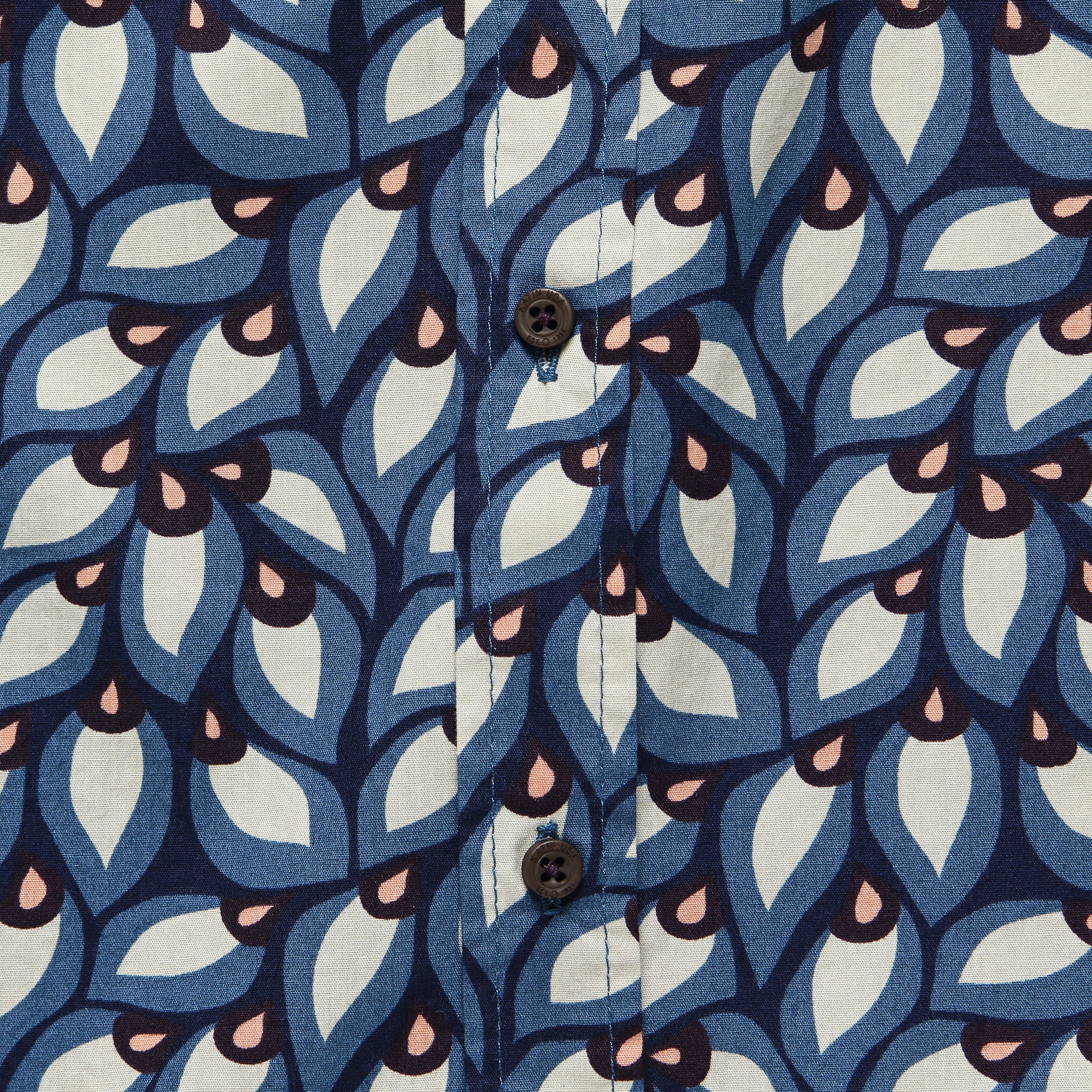 Feathers Shirt - Navy - Katin - STAG Provisions - Tops - S/S Woven - Other Pattern