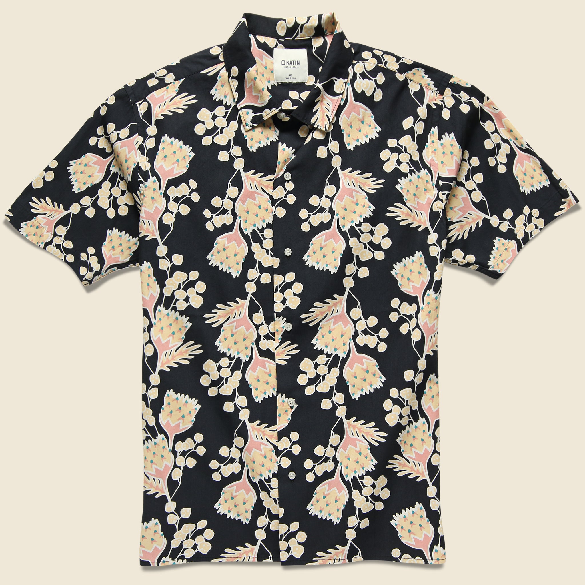 Outline Shirt - Black - Katin - STAG Provisions - Tops - S/S Woven - Floral
