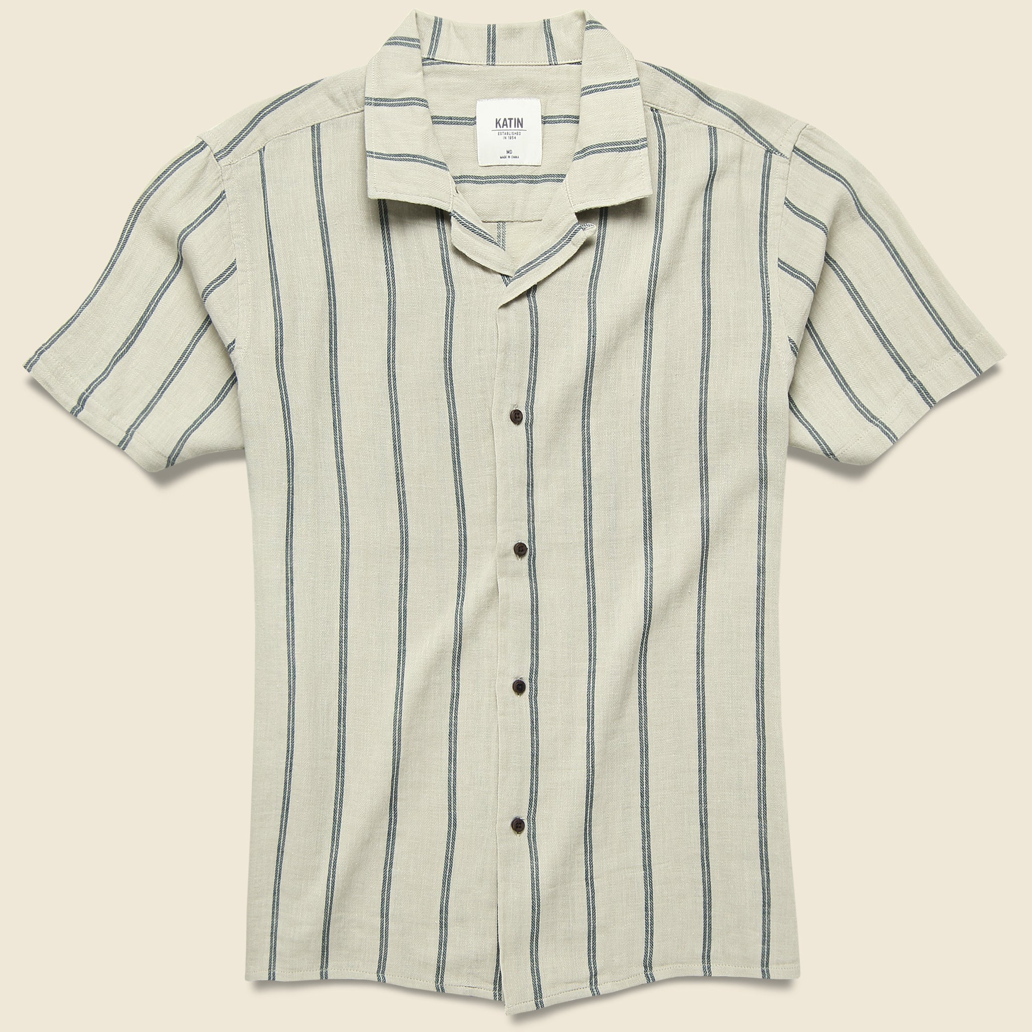 Alan Aloha Shirt - Light Grey - Katin - STAG Provisions - Tops - S/S Woven - Stripe