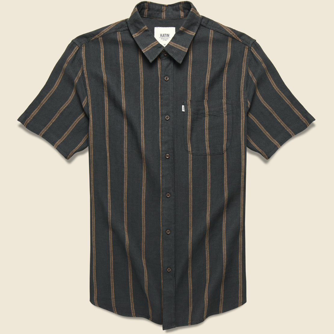 Katin Alan Stripe Shirt - Black Wash