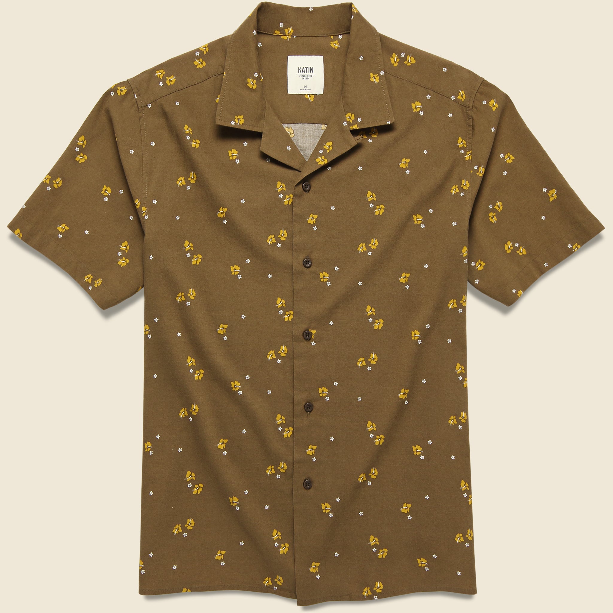 Hanalei Shirt - Bark - Katin - STAG Provisions - Tops - S/S Woven - Floral