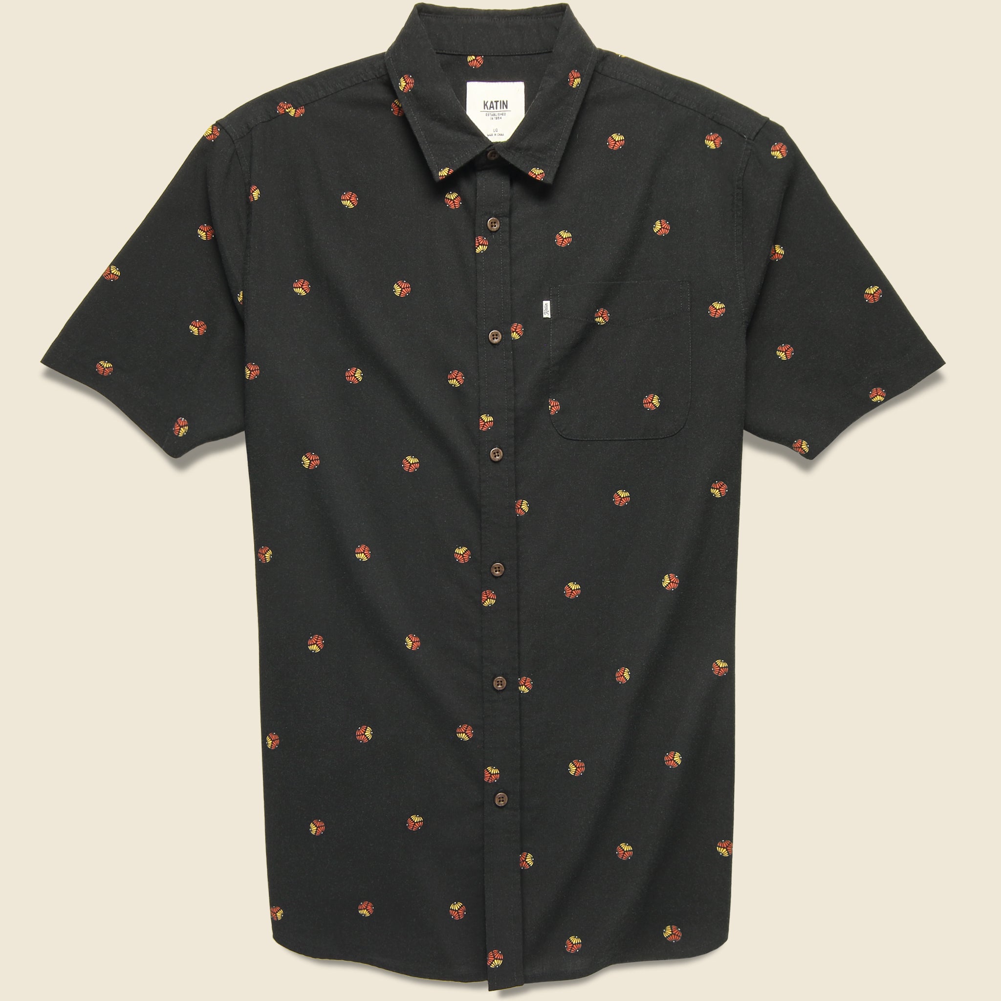 Norris Shirt - Black Wash - Katin - STAG Provisions - Tops - S/S Woven - Other Pattern