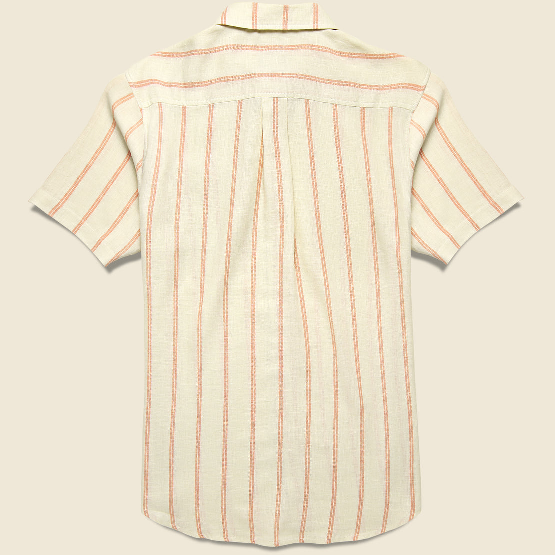 Alan Stripe Shirt - Salmon