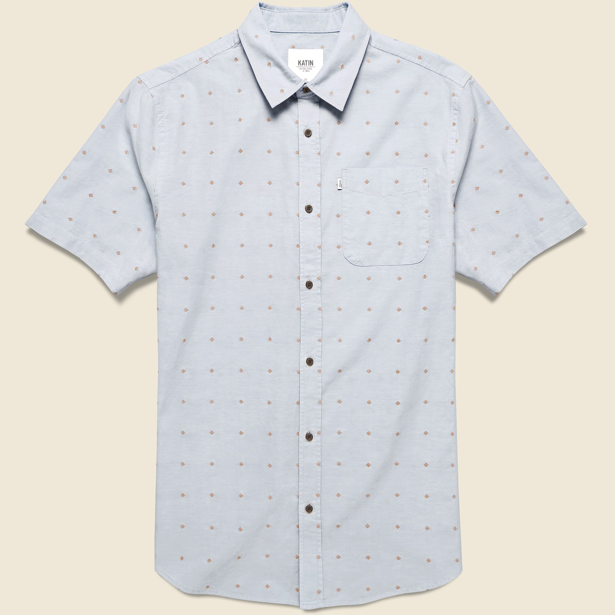 Carver Shirt - Steel Blue - Katin - STAG Provisions - Tops - S/S Woven - Dot