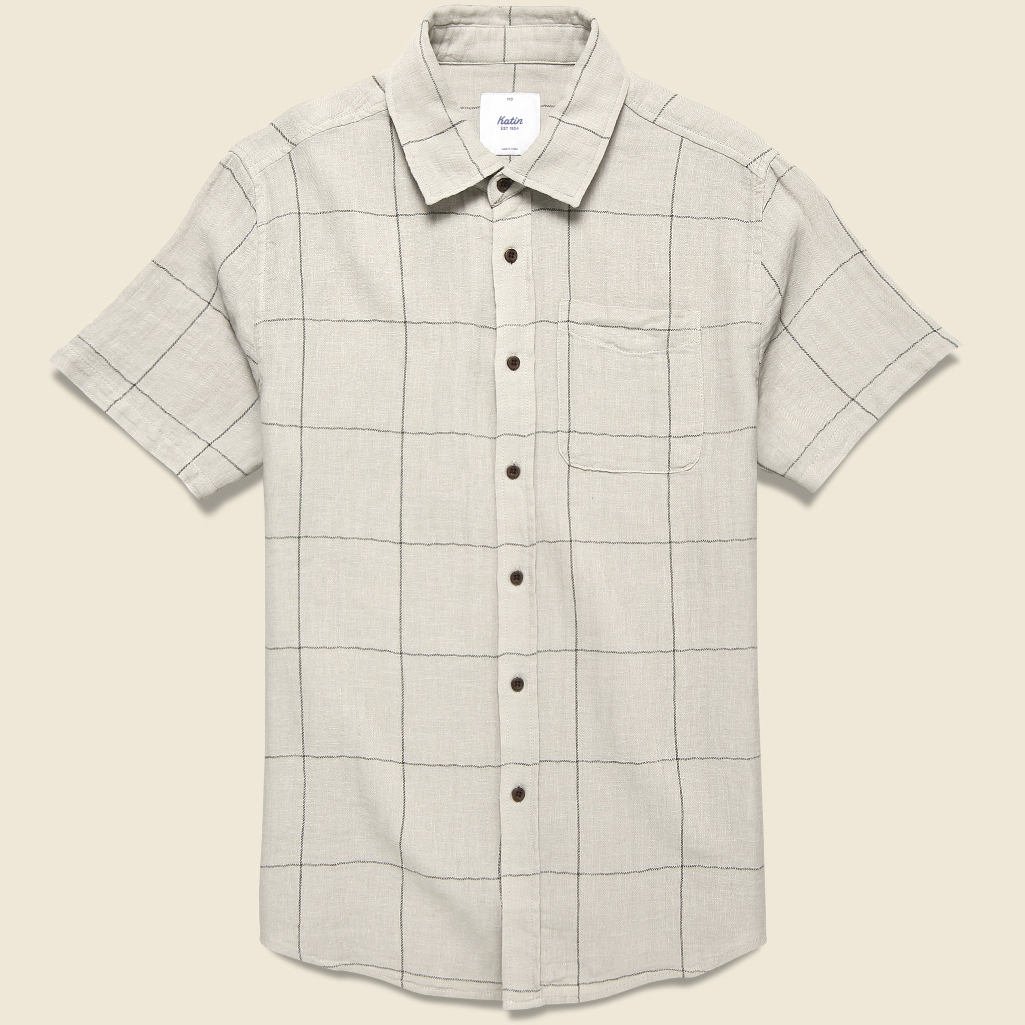 Monty Shirt - Light Gray - Katin - STAG Provisions - Tops - S/S Woven - Plaid