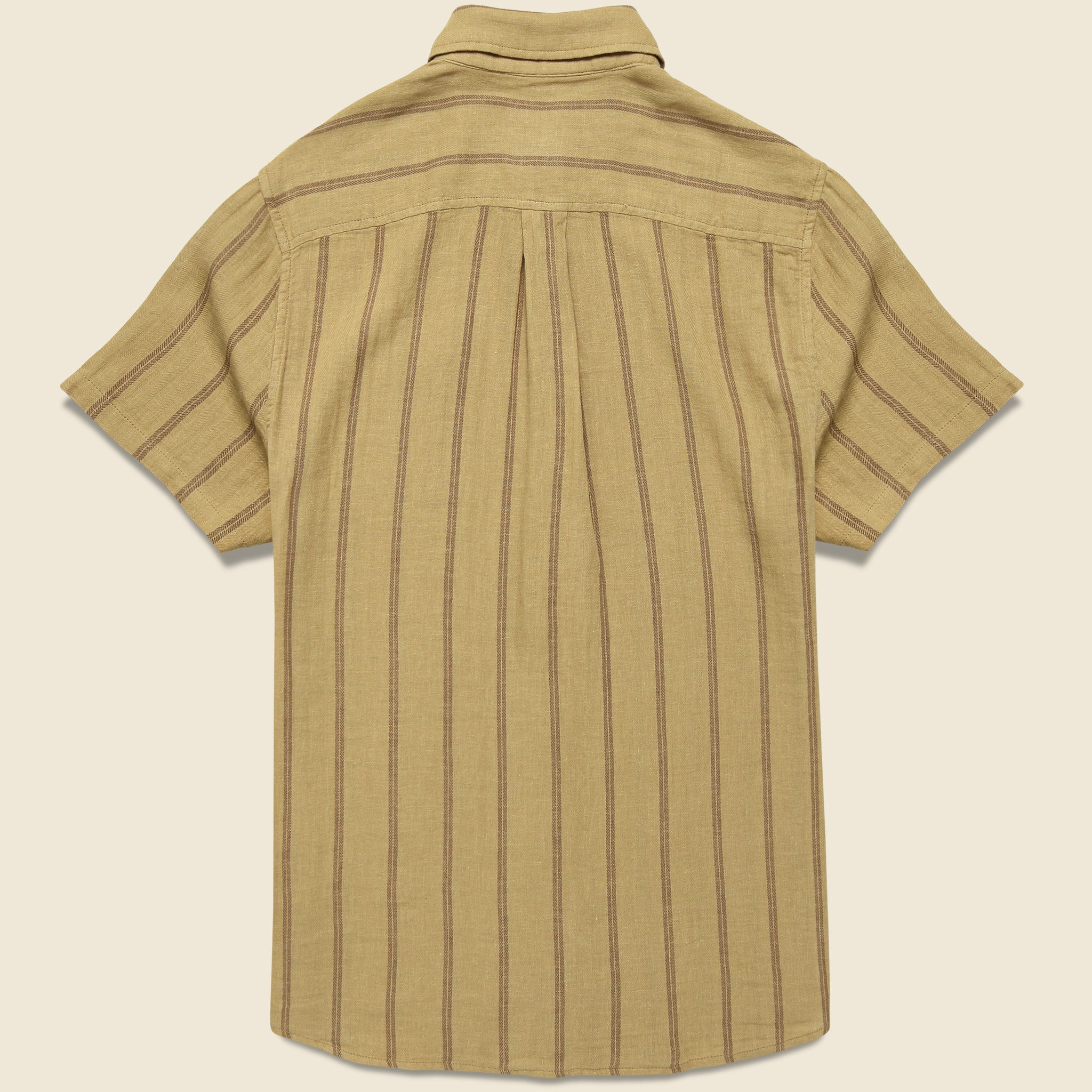 
                          Alan Shirt - Brass - Katin - STAG Provisions - Tops - S/S Woven - Stripe
                        