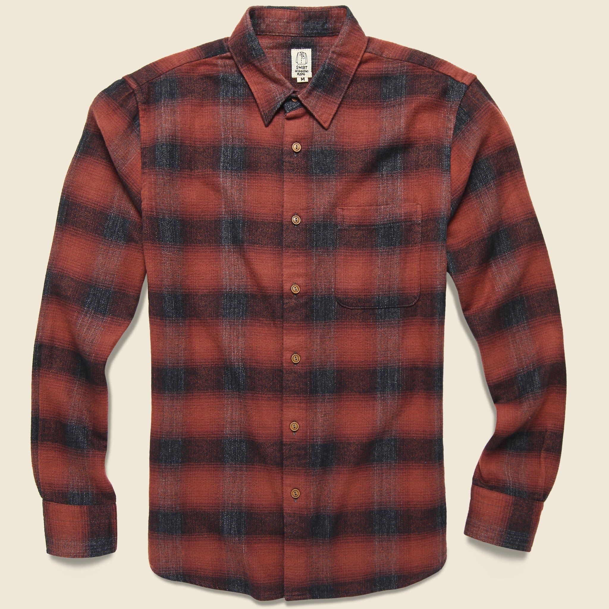Vintage Plaid Double Gauze Shirt - Red Check - KATO - STAG Provisions - Tops - L/S Woven - Plaid