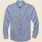 Vintage Double Gauze Shirt - Light Indigo - KATO - STAG Provisions - Tops - L/S Woven - Solid
