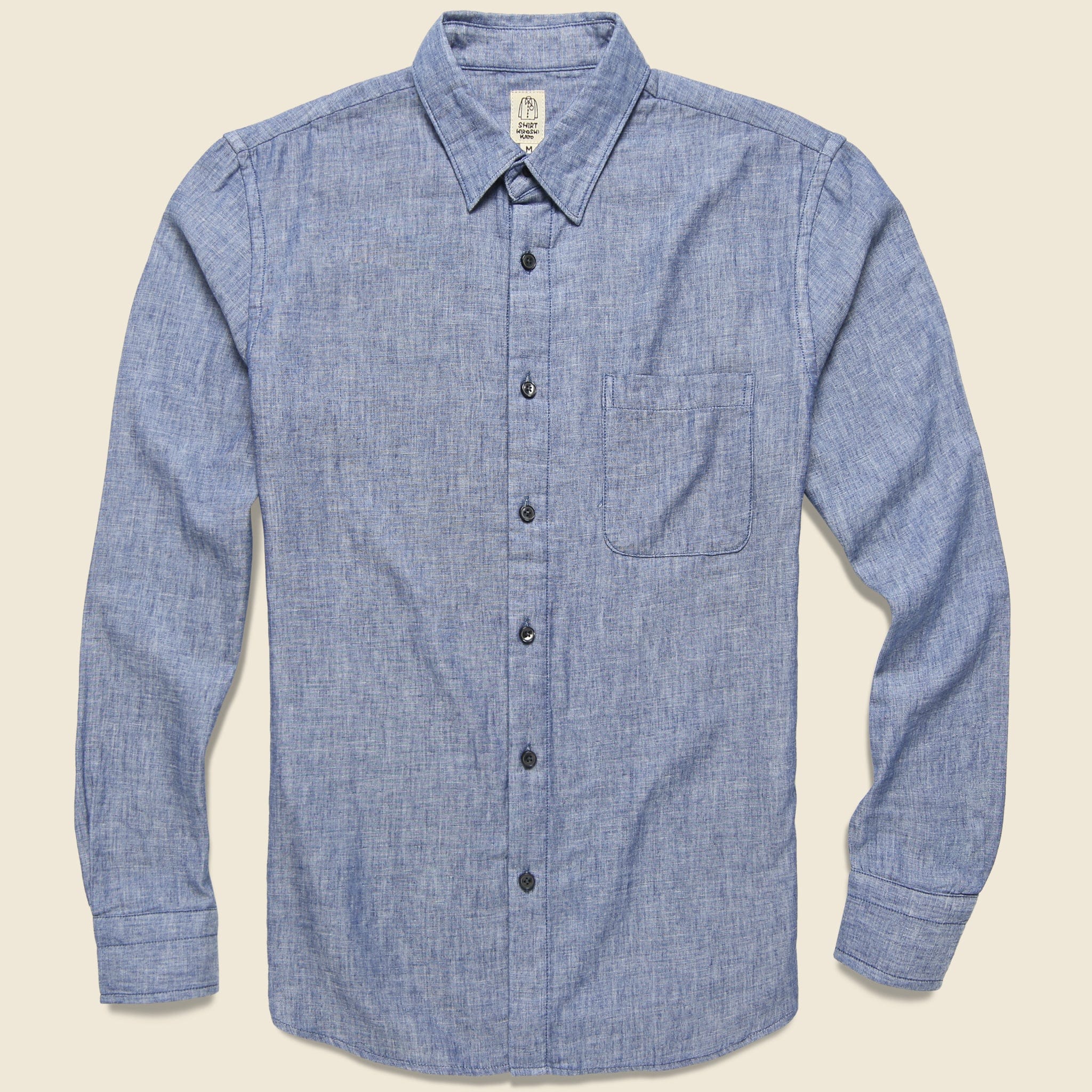 Vintage Double Gauze Shirt - Light Indigo - KATO - STAG Provisions - Tops - L/S Woven - Solid