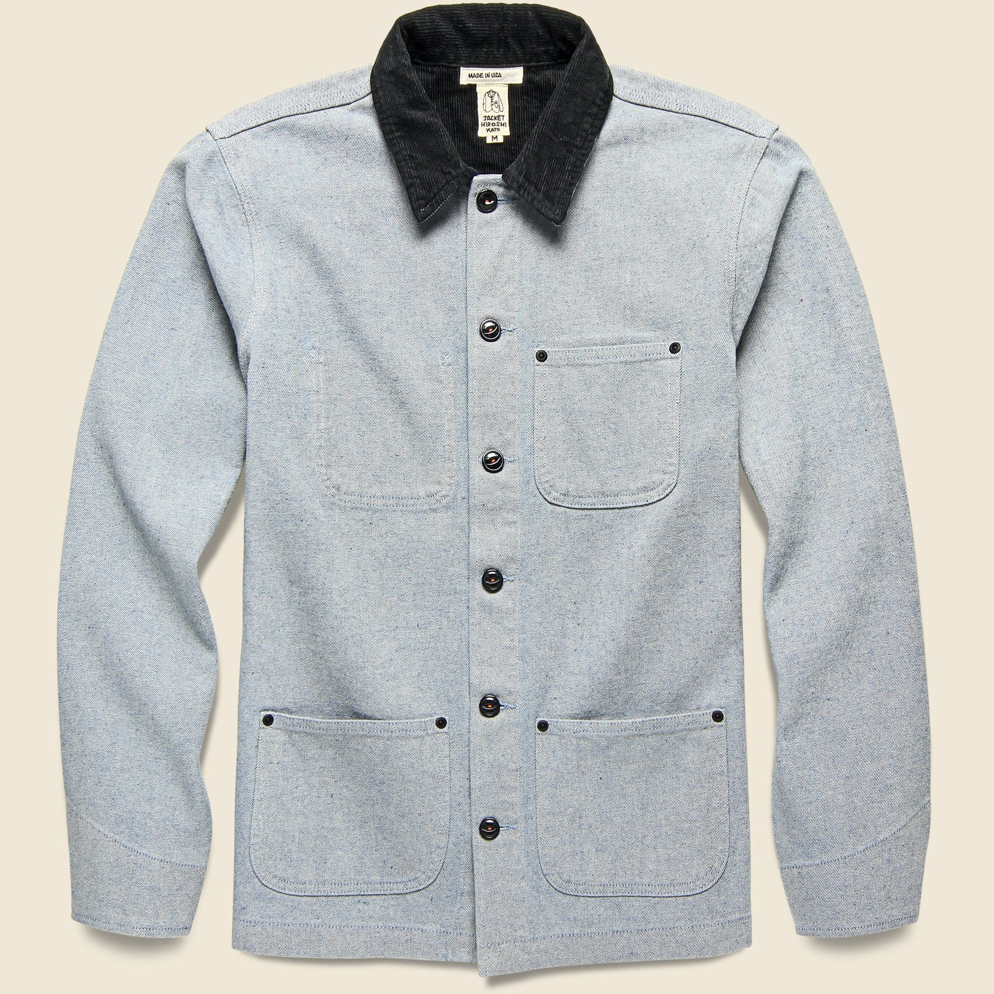 Vice Denim Chore Jacket - Light Blue - KATO - STAG Provisions - Outerwear - Coat / Jacket