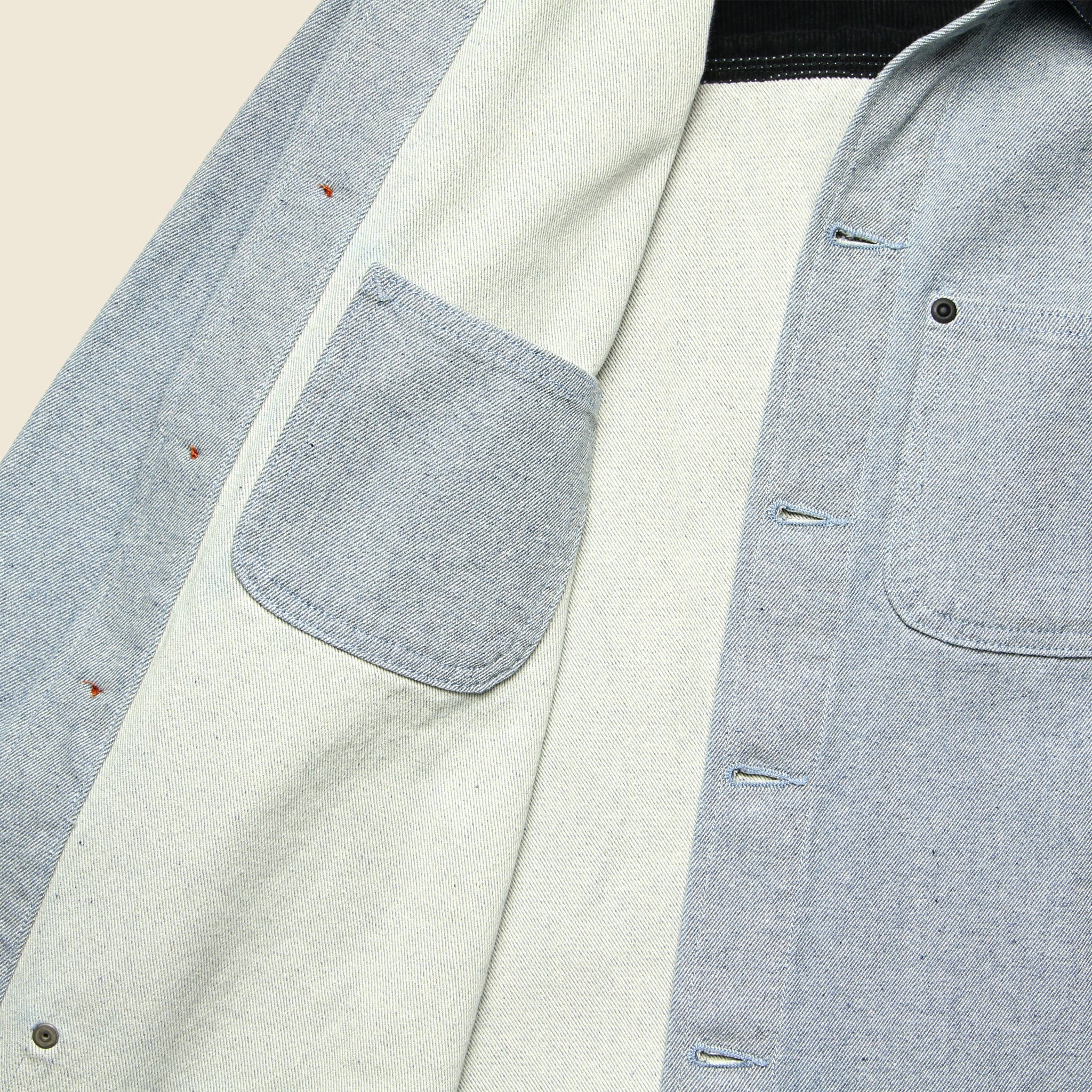 
                          Vice Denim Chore Jacket - Light Blue - KATO - STAG Provisions - Outerwear - Coat / Jacket
                        