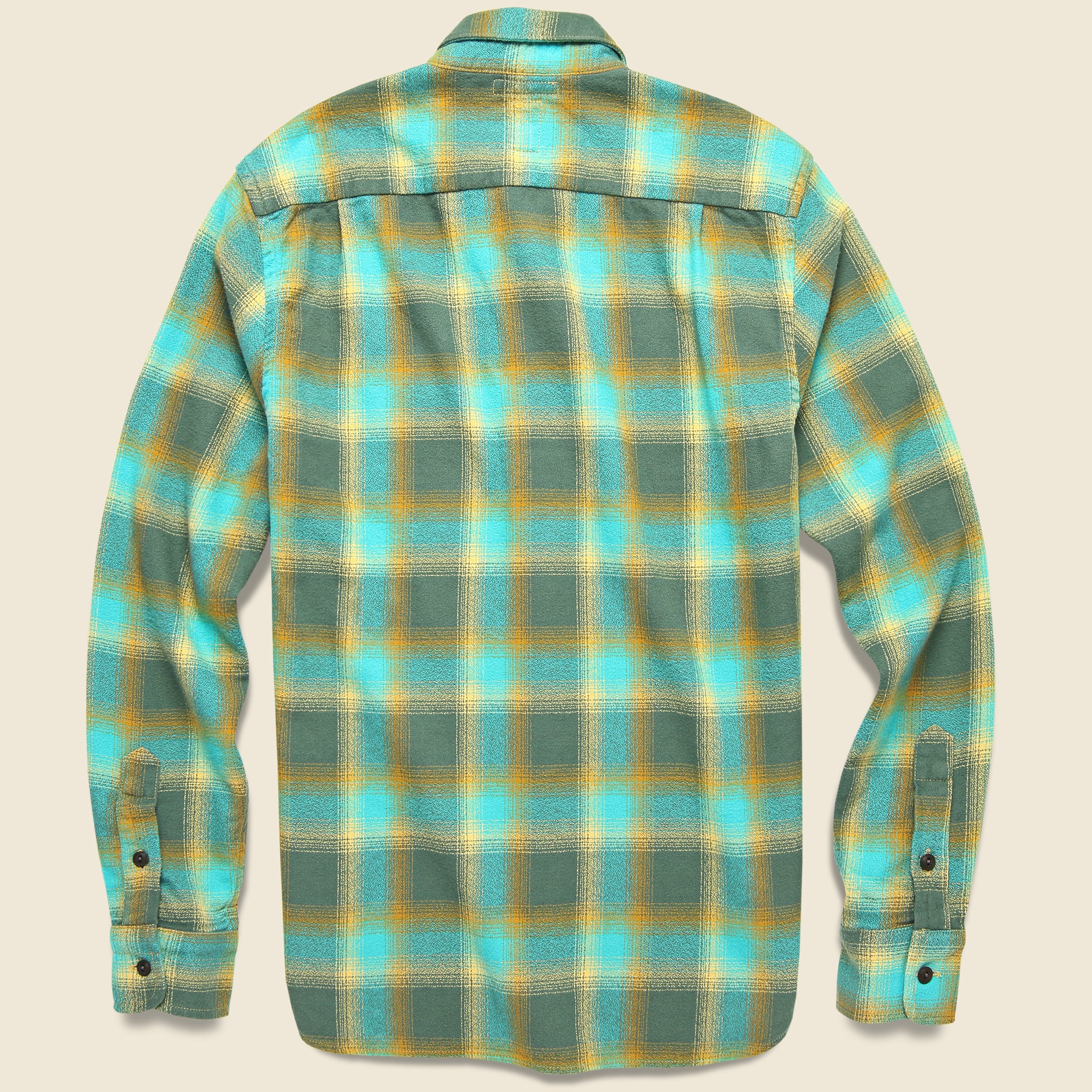 
                          Ripper Flannel - Green Vintage Plaid - KATO - STAG Provisions - Tops - L/S Woven - Plaid
                        