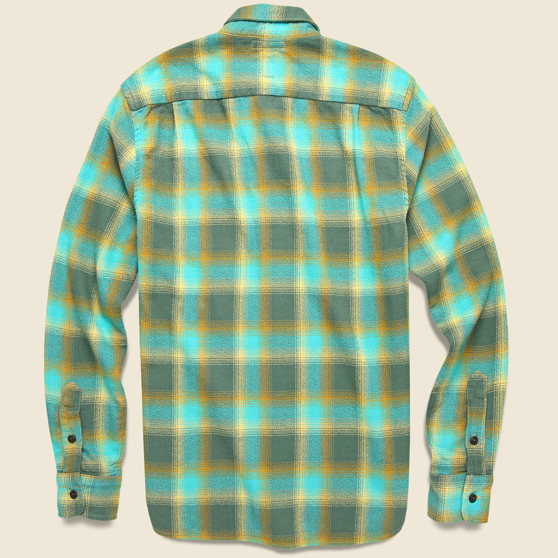Ripper Flannel - Green Vintage Plaid - KATO - STAG Provisions - Tops - L/S Woven - Plaid