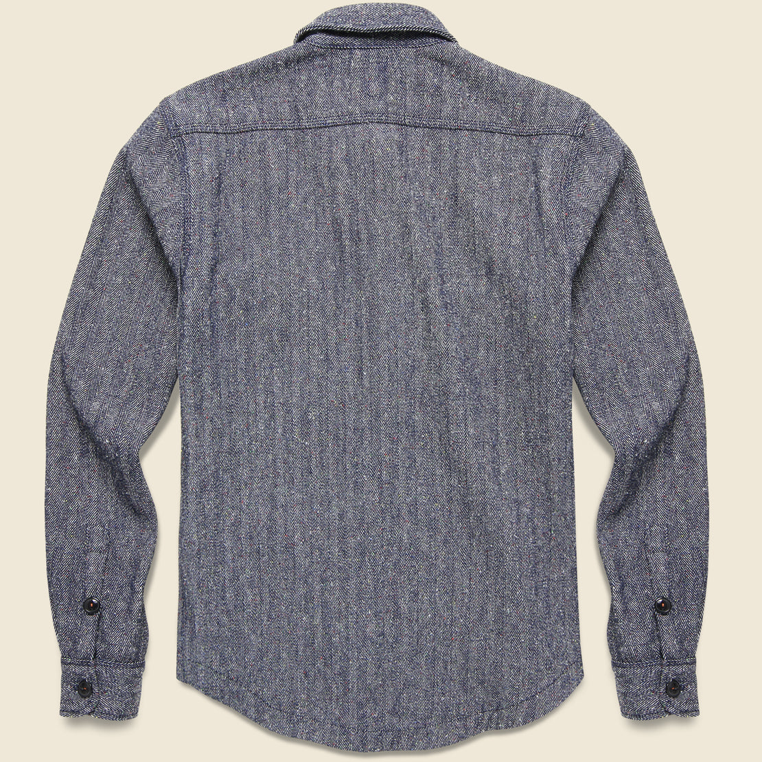 Raw Denim Herringbone Anvil Shirt Jacket - Indigo - KATO - STAG Provisions - Outerwear - Shirt Jacket