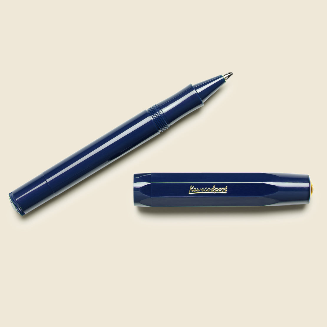 JetPens.com - Kaweco Ice Sport Ink Cartridge Roller Ball Pen - Medium Point  - Blue Body
