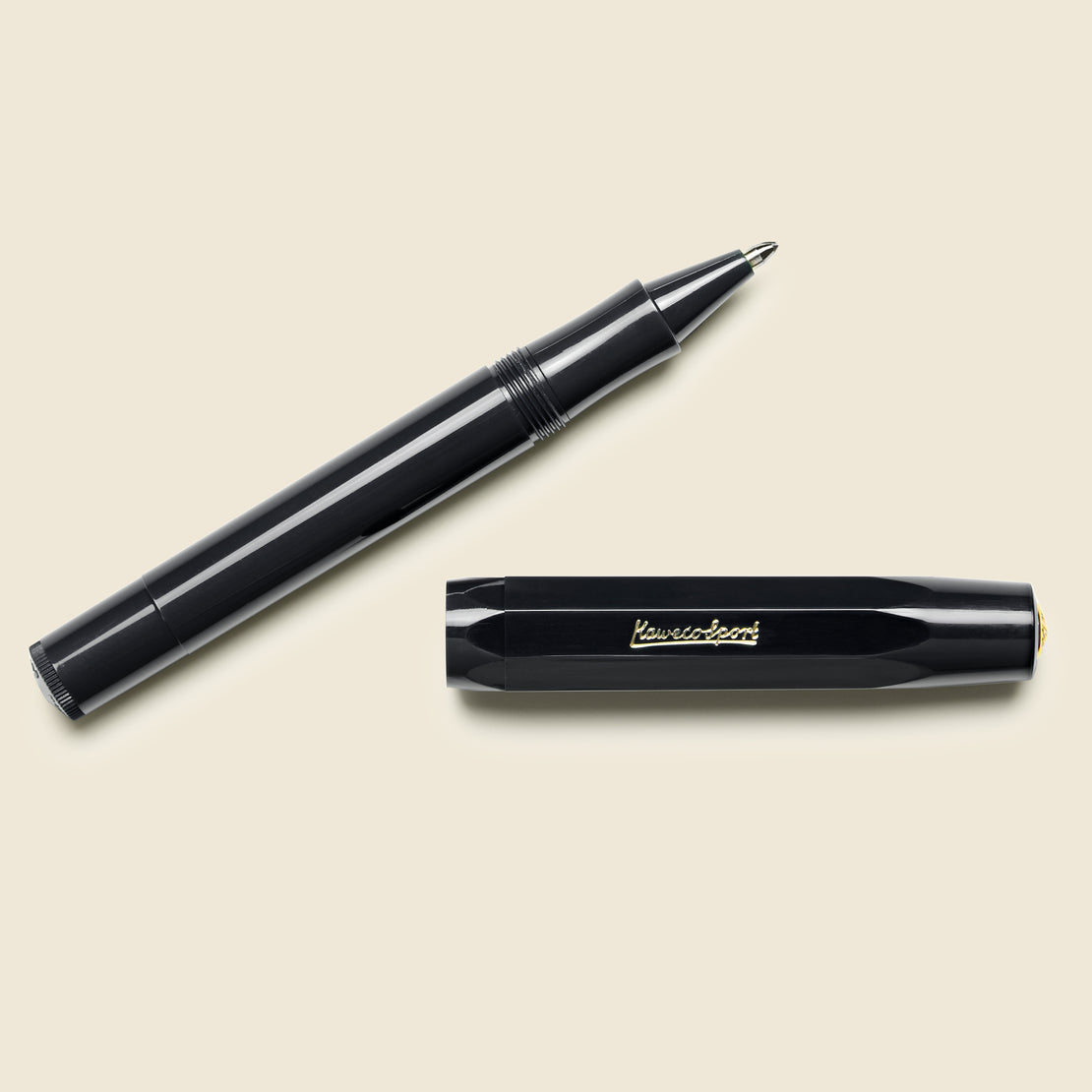 Kaweco STEEL SPORT Gel/Ballpoint Pen I Pen Including 0.7 mm Rollerball Pen  Refill for Left-Handed and Right-Handed Users in Classic Design with