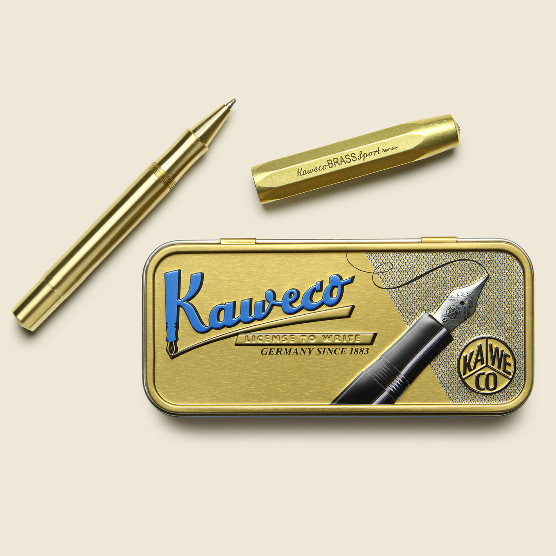 Kaweco BRASS Sport Pocket Fountain / Rollerball / Ball Pen