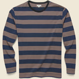 Heavyweight Mojave Tee - Navy/Brown - Knickerbocker - STAG Provisions - Tops - L/S Tee