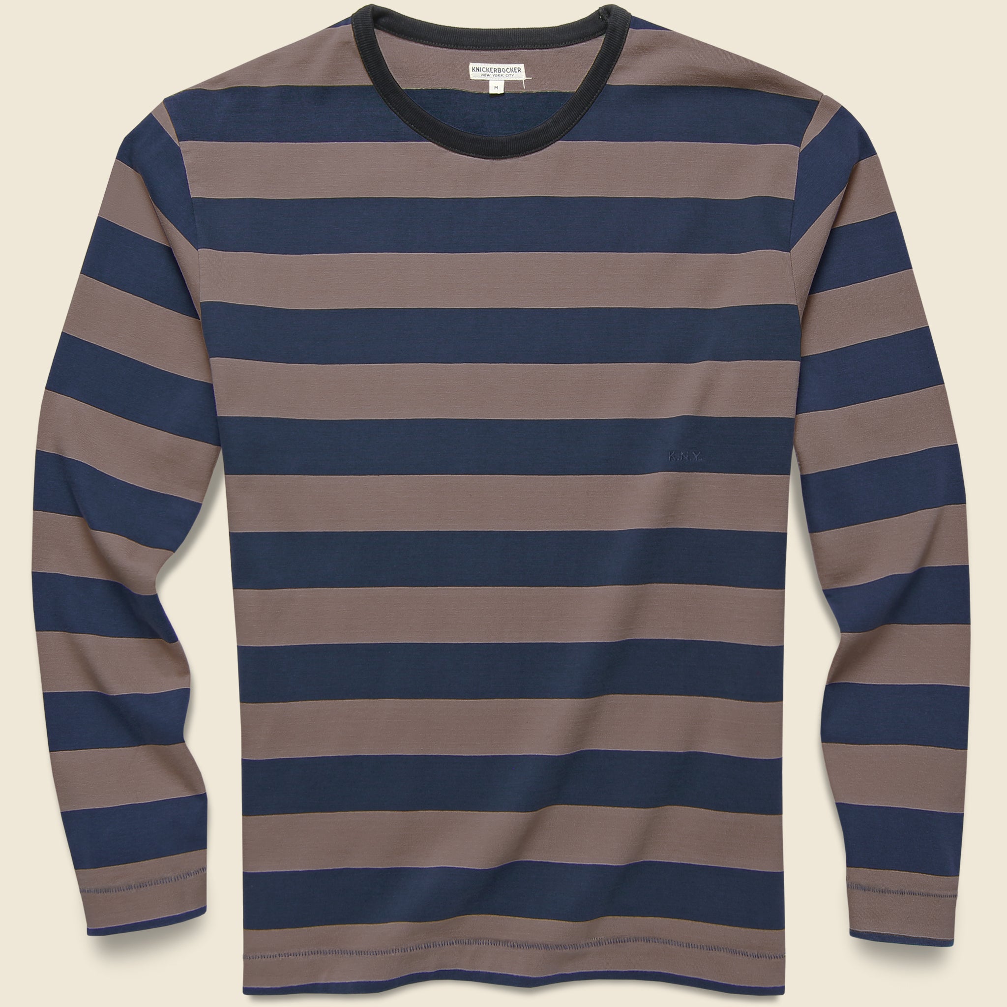 Heavyweight Mojave Tee - Navy/Brown - Knickerbocker - STAG Provisions - Tops - L/S Tee