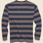 Heavyweight Mojave Tee - Navy/Brown - Knickerbocker - STAG Provisions - Tops - L/S Tee