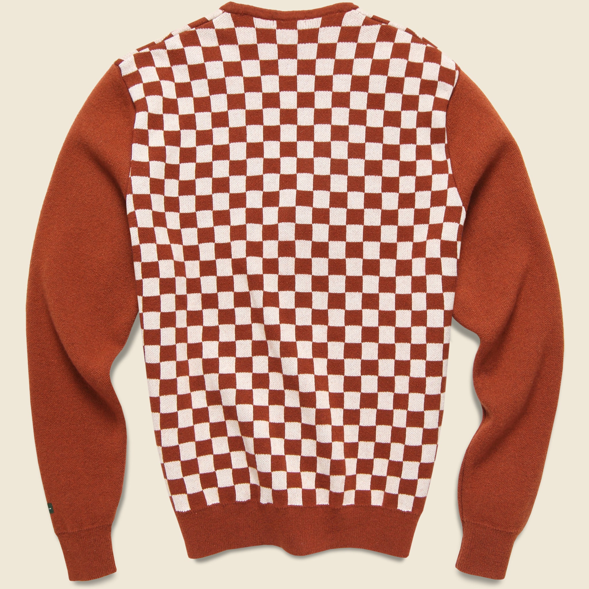 Check Merino Cardigan - Brick - Knickerbocker - STAG Provisions - Tops - Sweater